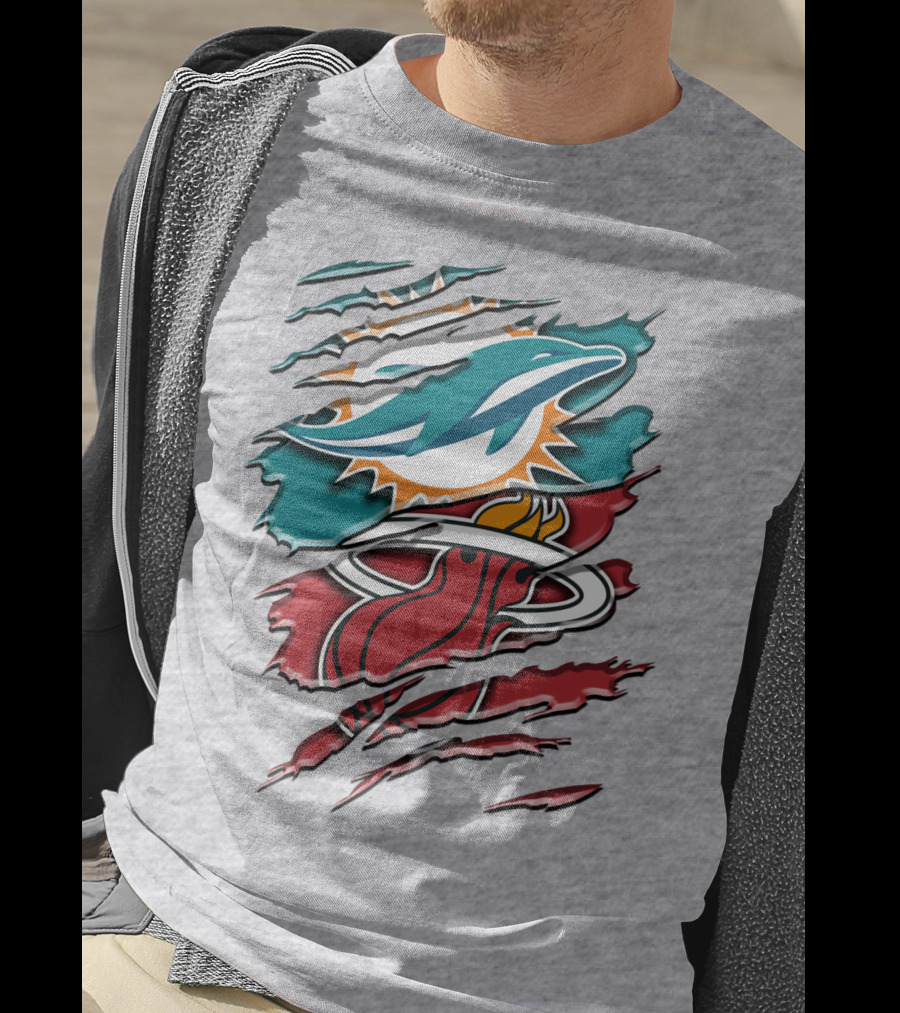 Miami Dolphins And Heat Rah 051 T-Shirt