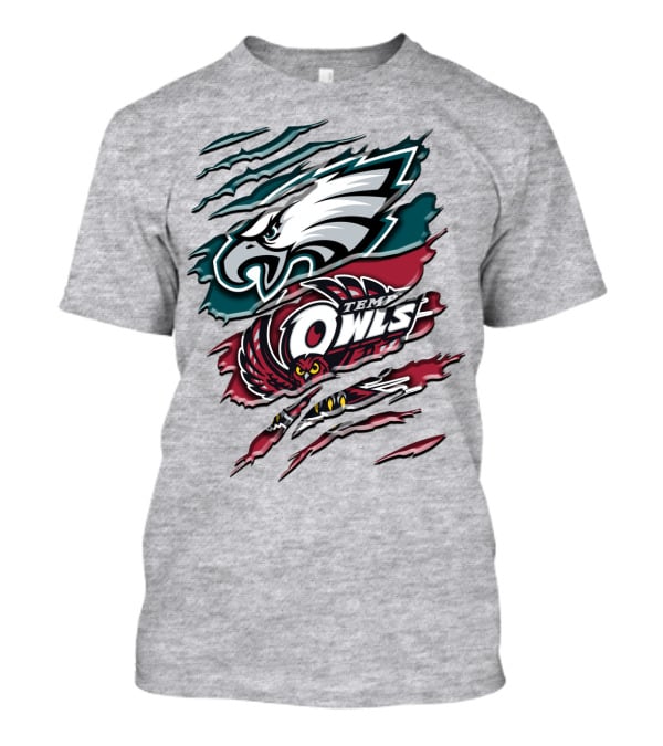 Philadelphia Eagles Temple Owls Rah 058 T-Shirt
