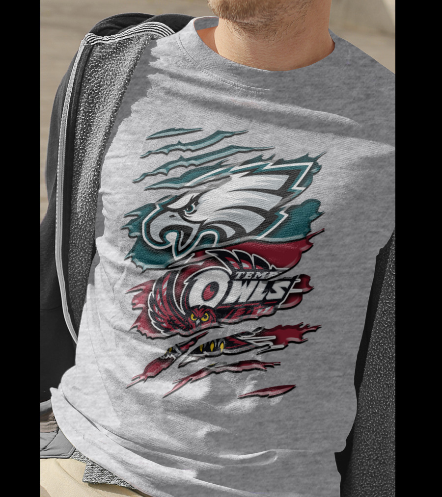 Philadelphia Eagles Temple Owls Rah 058 T-Shirt