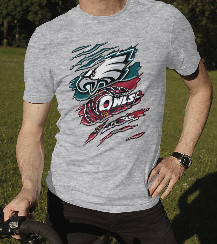 Philadelphia Eagles Temple Owls Rah 058 T-Shirt