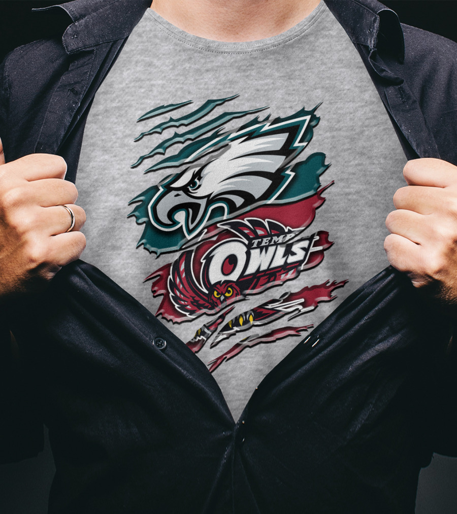 Philadelphia Eagles Temple Owls Rah 058 T-Shirt