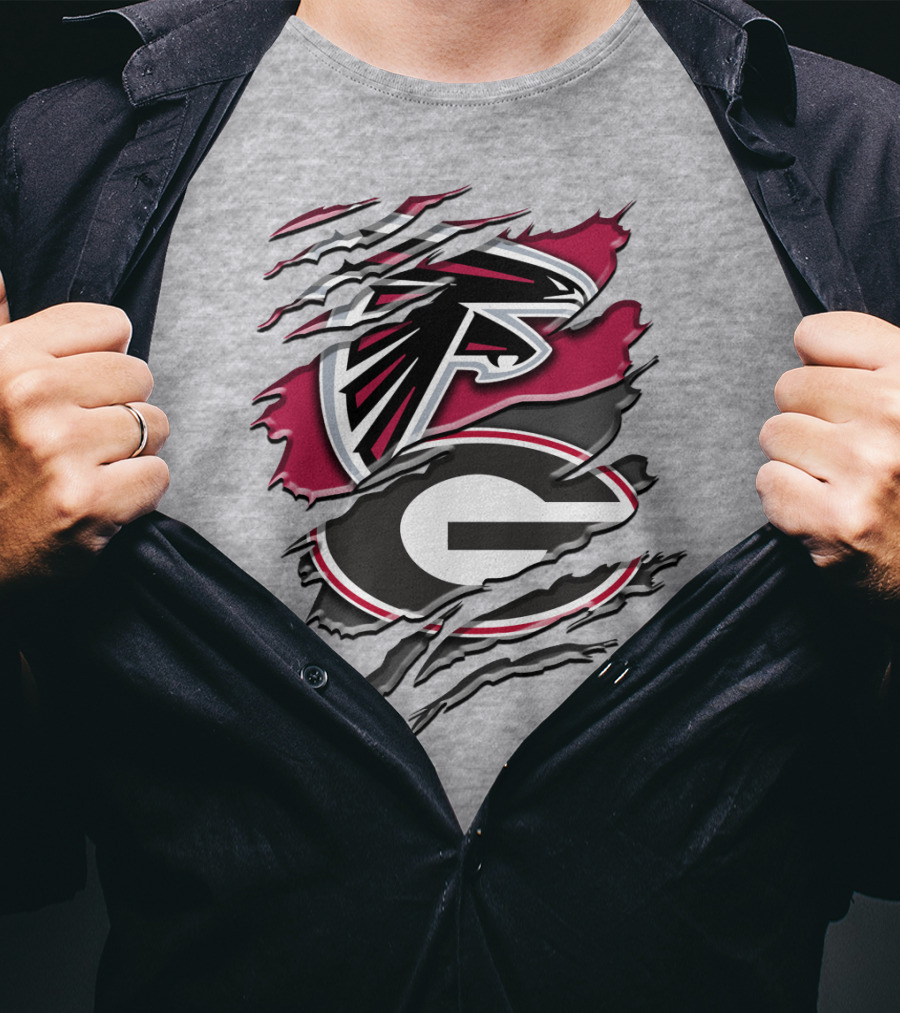 Atlanta Falcons Georgia Bulldogs Rah 061 T-Shirt