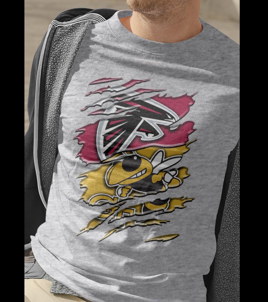 Atlanta Falcons And Georgia Tech Yellow Jackets Rah 062 T-Shirt