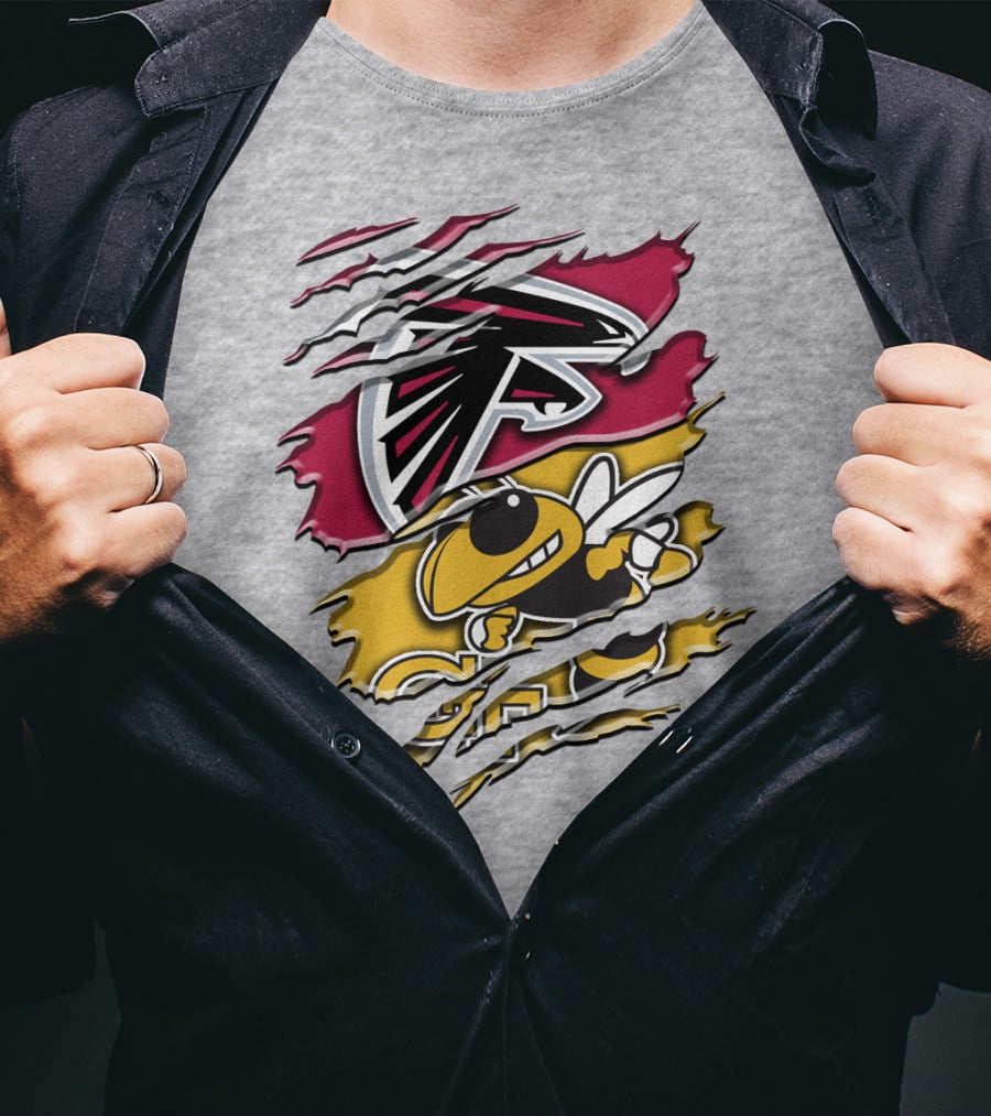 Atlanta Falcons And Georgia Tech Yellow Jackets Rah 062 T-Shirt