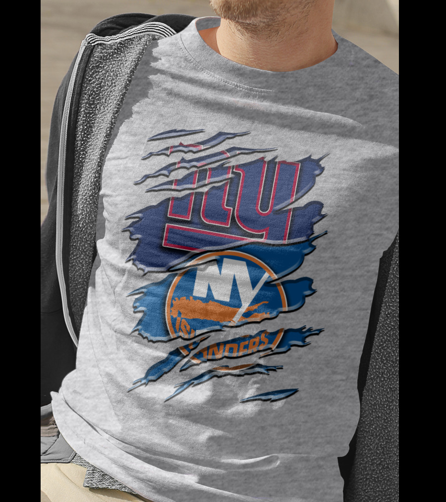 New York Giants Ny Islanders Crossover Rah 063 T-Shirt