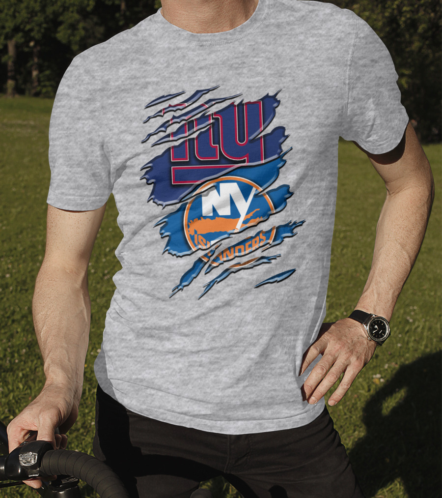 New York Giants Ny Islanders Crossover Rah 063 T-Shirt