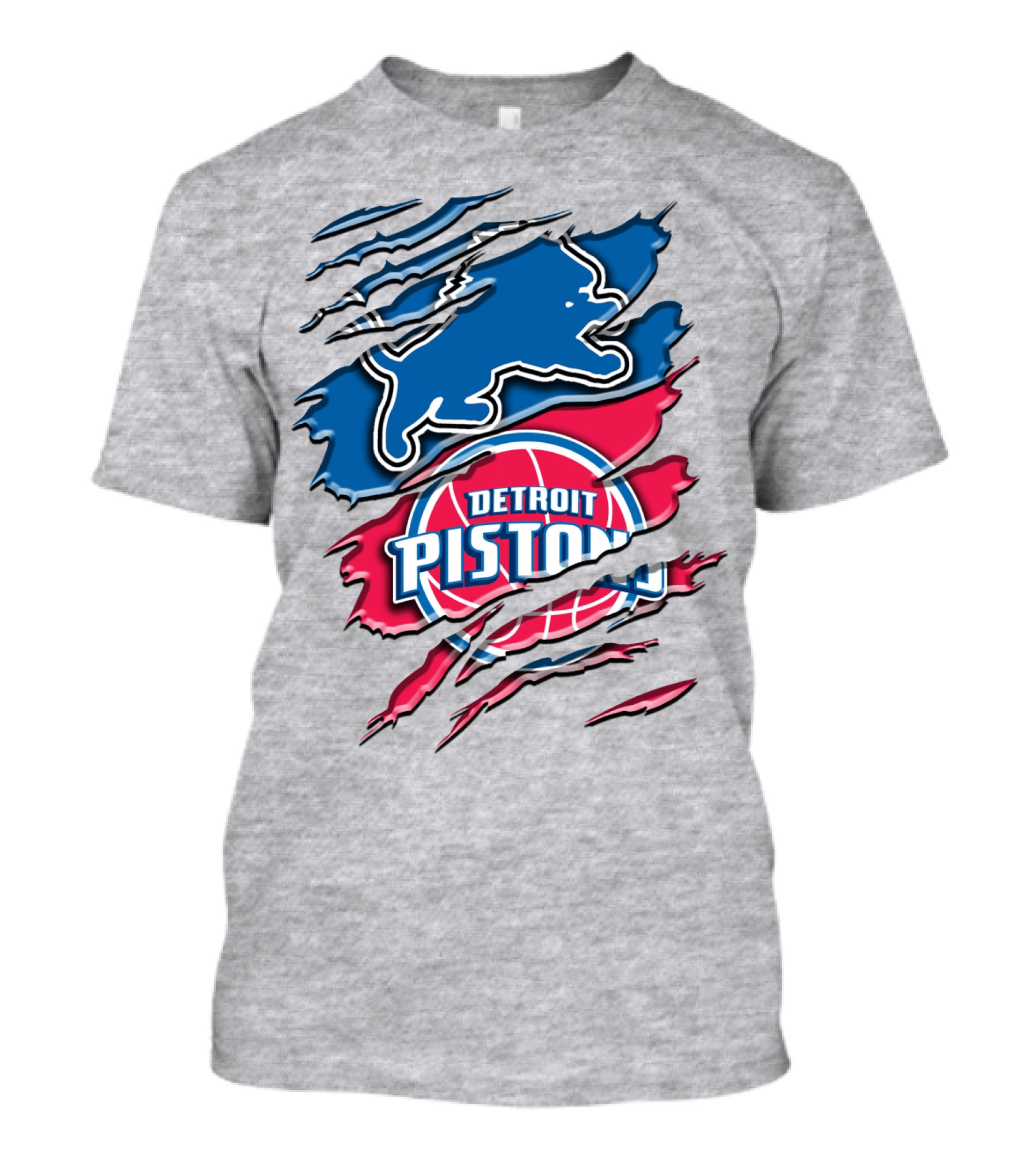 Detroit Pistons Rah 073 Lions Dual T-Shirt