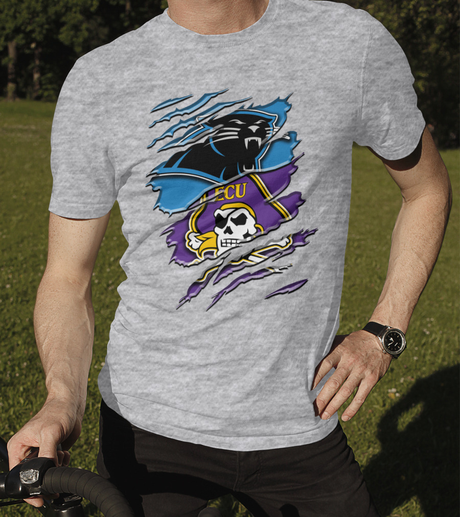 Carolina Panthers Ecu Pirates Rah T-Shirt