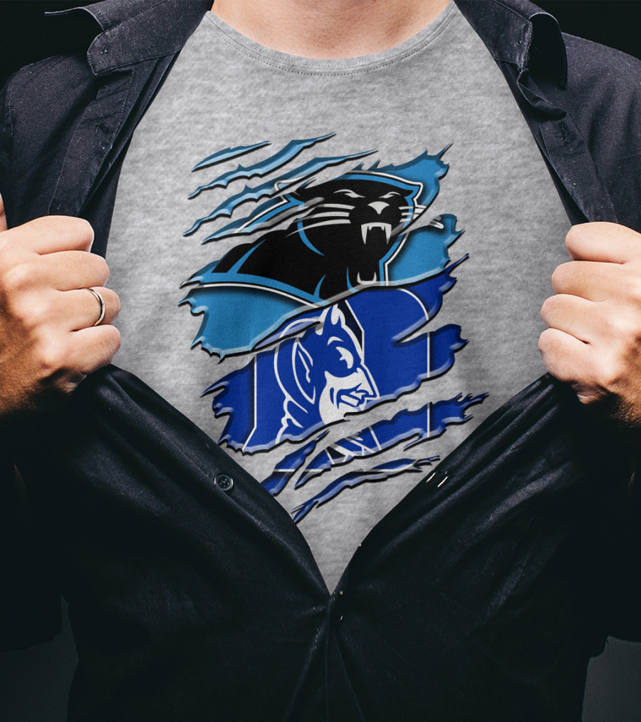 Carolina Panthers Duke Blue Devils Rah 084 T-Shirt