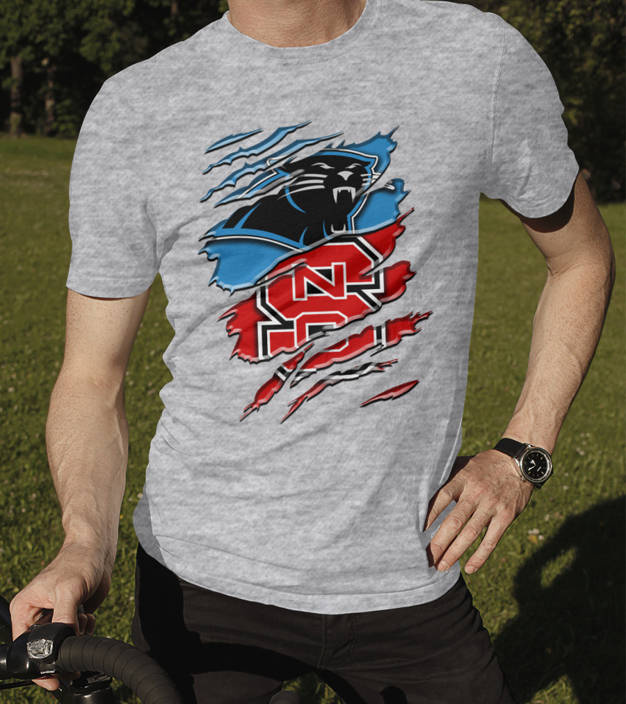 Panthers Nc State Wolfpack Claw Marks T-Shirt