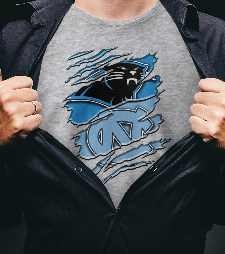 Carolina Panthers North Carolina Tar Heels Rah 087 T-Shirt