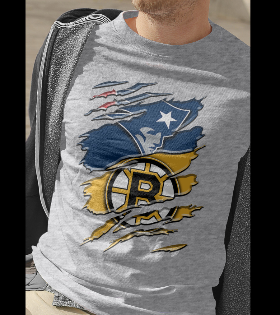 New England Patriots Boston Bruins Blend T-Shirt