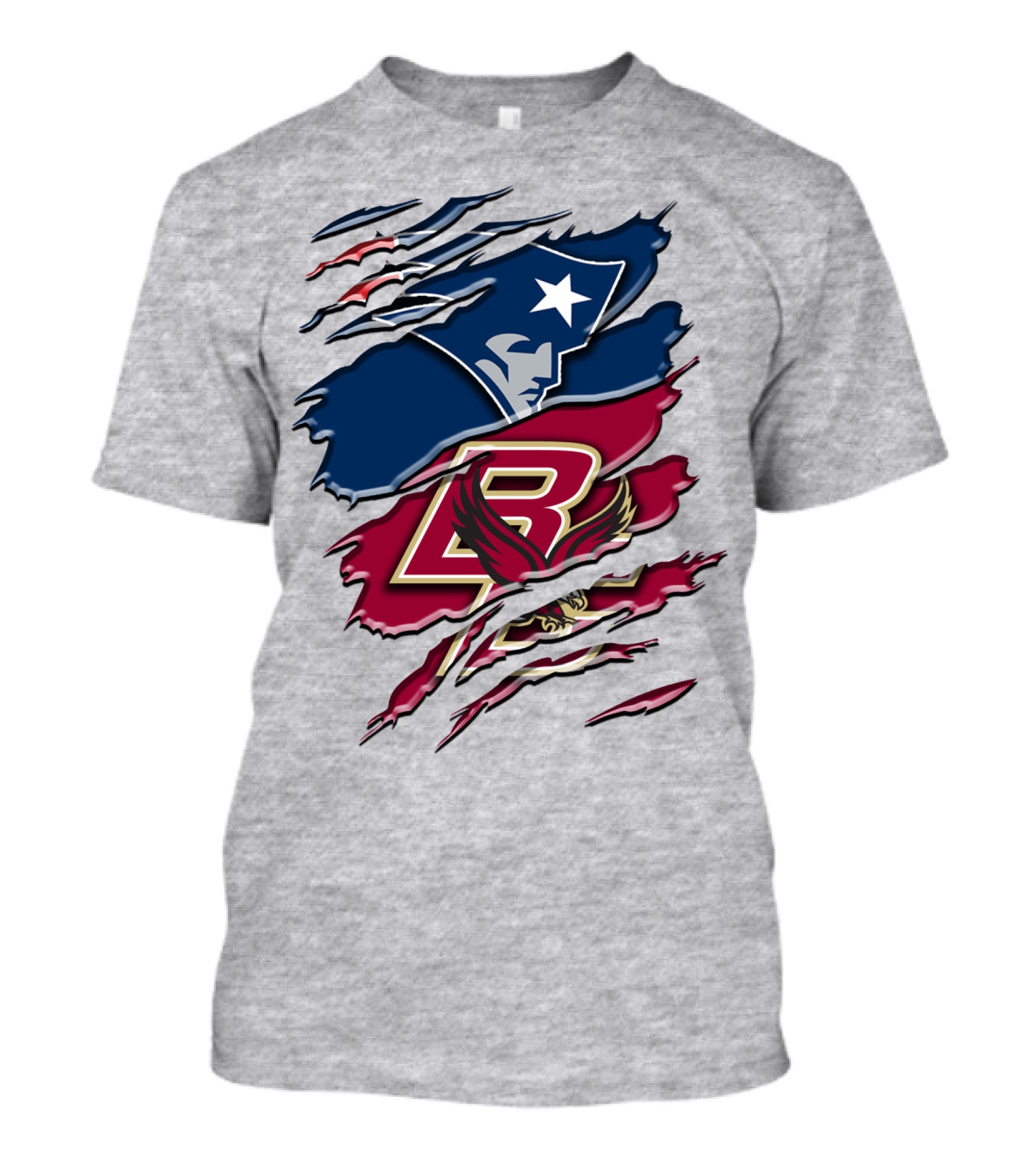 New England Patriots Boston College Eagle Claw Marks T-Shirt