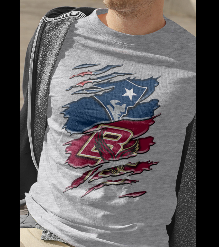 New England Patriots Boston College Eagle Claw Marks T-Shirt