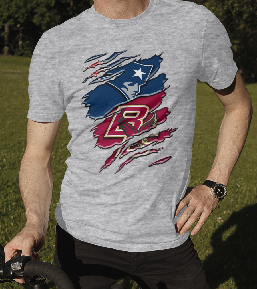 New England Patriots Boston College Eagle Claw Marks T-Shirt