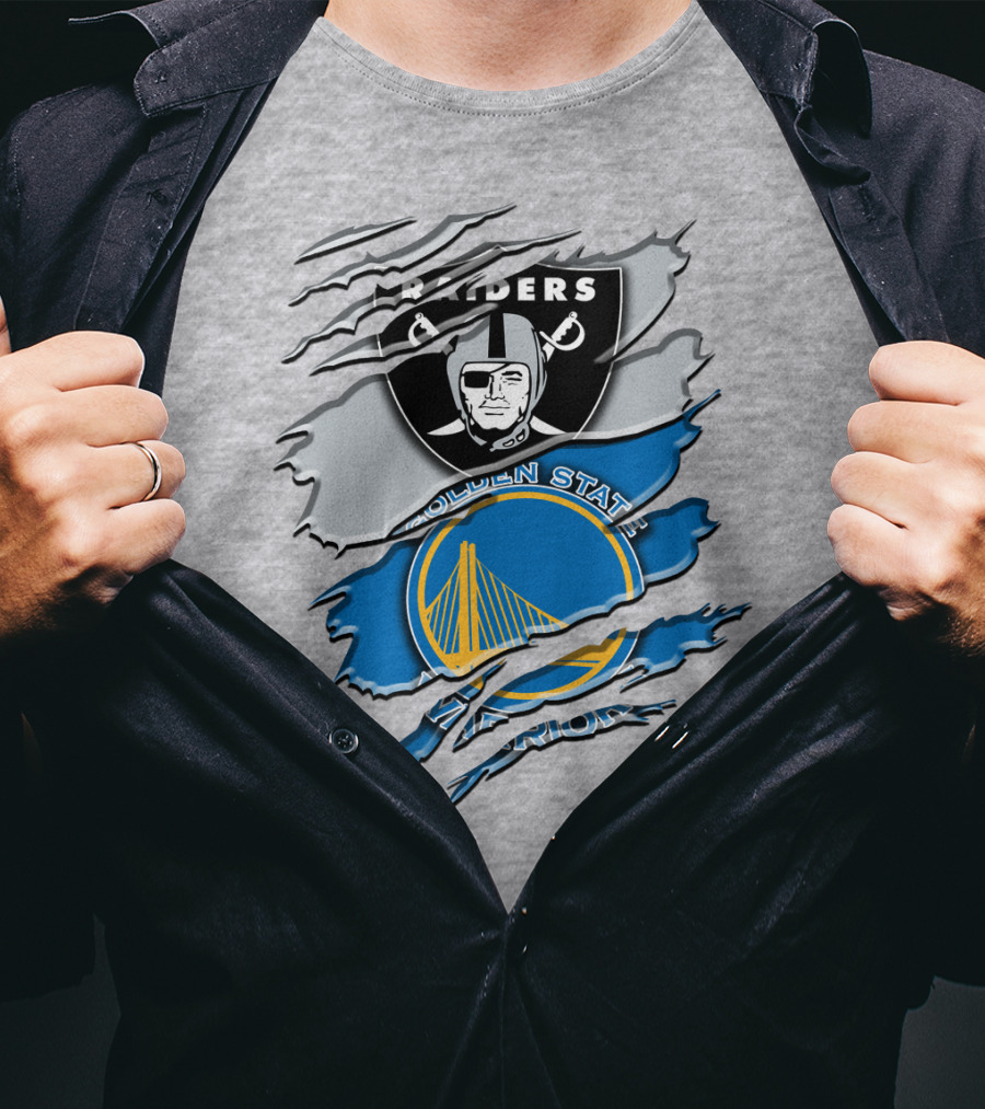 Raiders Golden State Warriors Icons T-Shirt