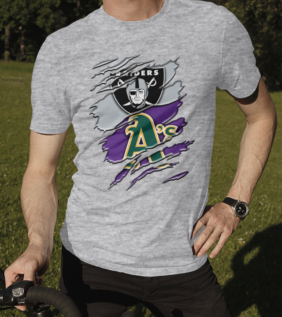 Raiders A's Logo Blend T-Shirt