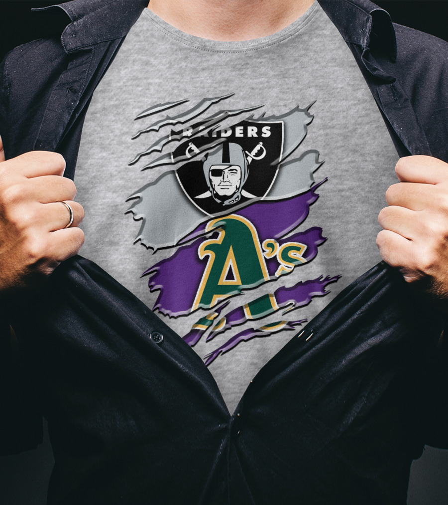 Raiders A's Logo Blend T-Shirt