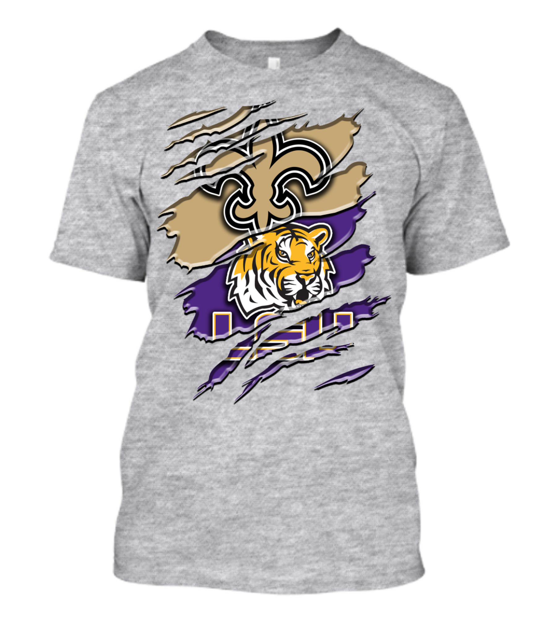 New Orleans Saints And Lsu Tigers Rah 107 T-Shirt