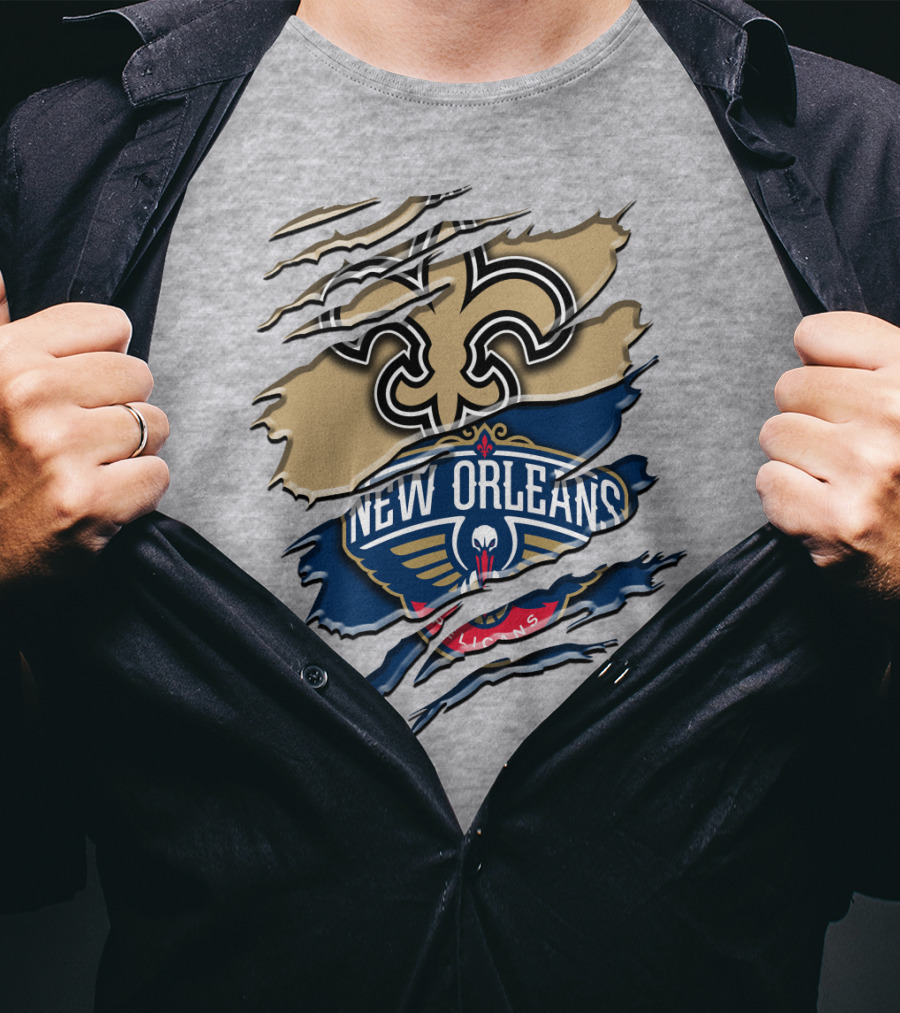 New Orleans Saints Pelicans Rah 108 T-Shirt