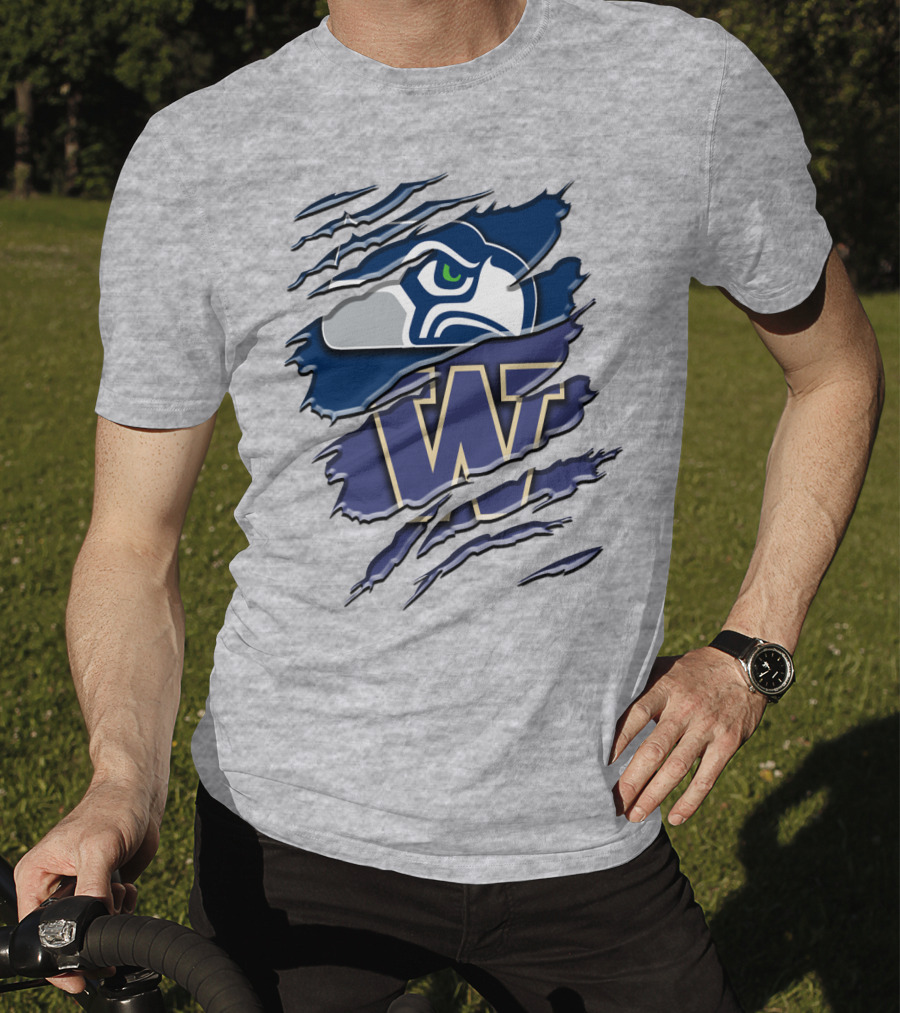 Seattle Seahawks University Of Washington Rah 110 T-Shirt