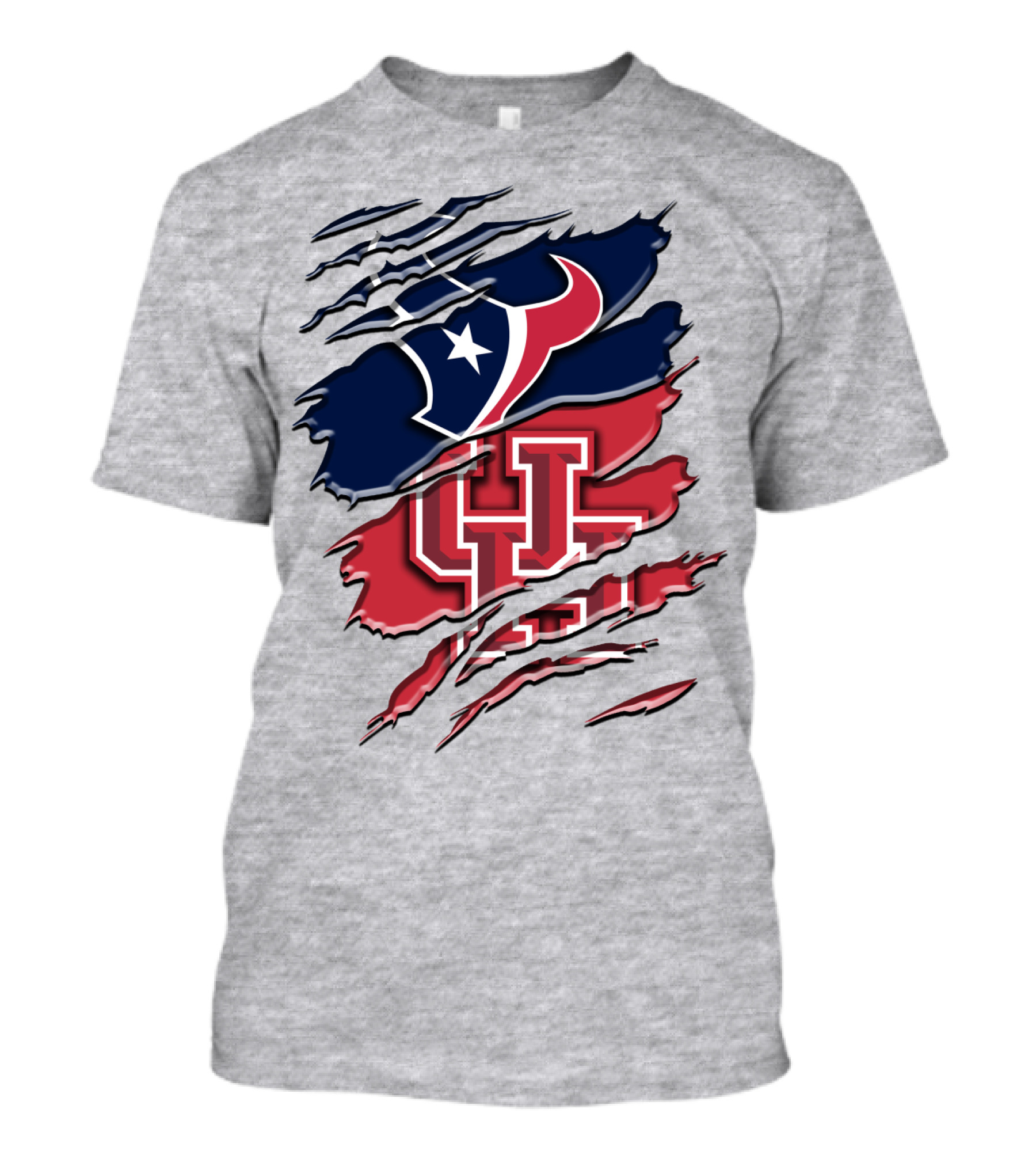 Houston Texans And University Of Houston Cougars Rah 117 T-Shirt