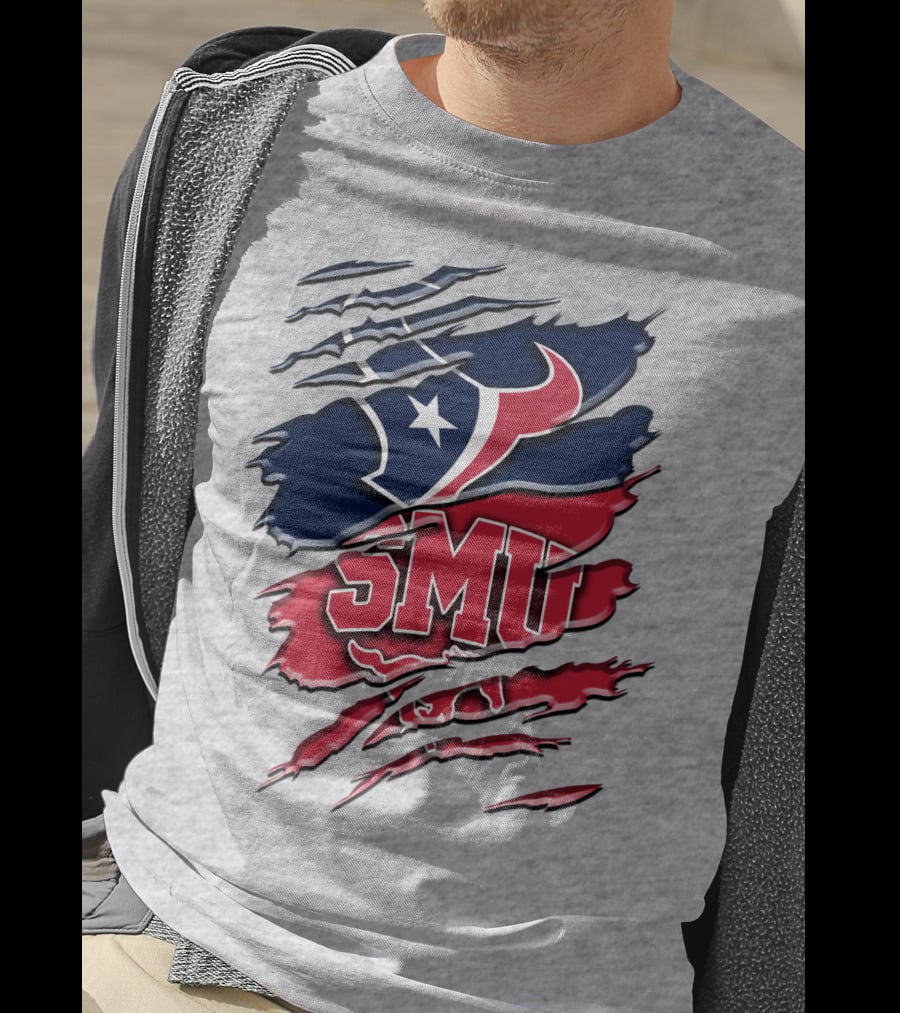 Smu And Houston Football Fusion Rah 120 T-Shirt