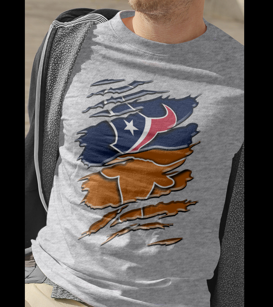 Houston Texans Longhorns Rah 123 T-Shirt