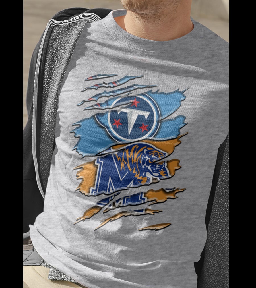 Tennessee Titans Memphis Tigers Rah T-Shirt