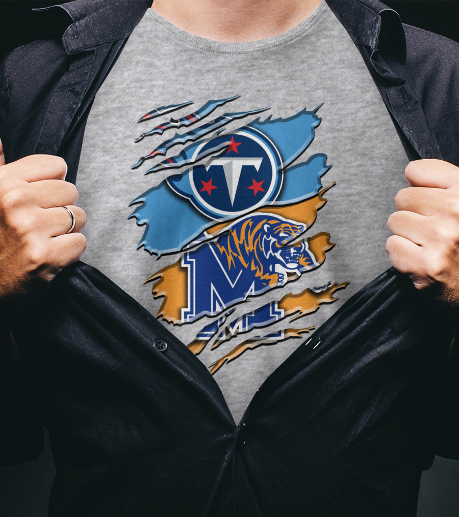Tennessee Titans Memphis Tigers Rah T-Shirt