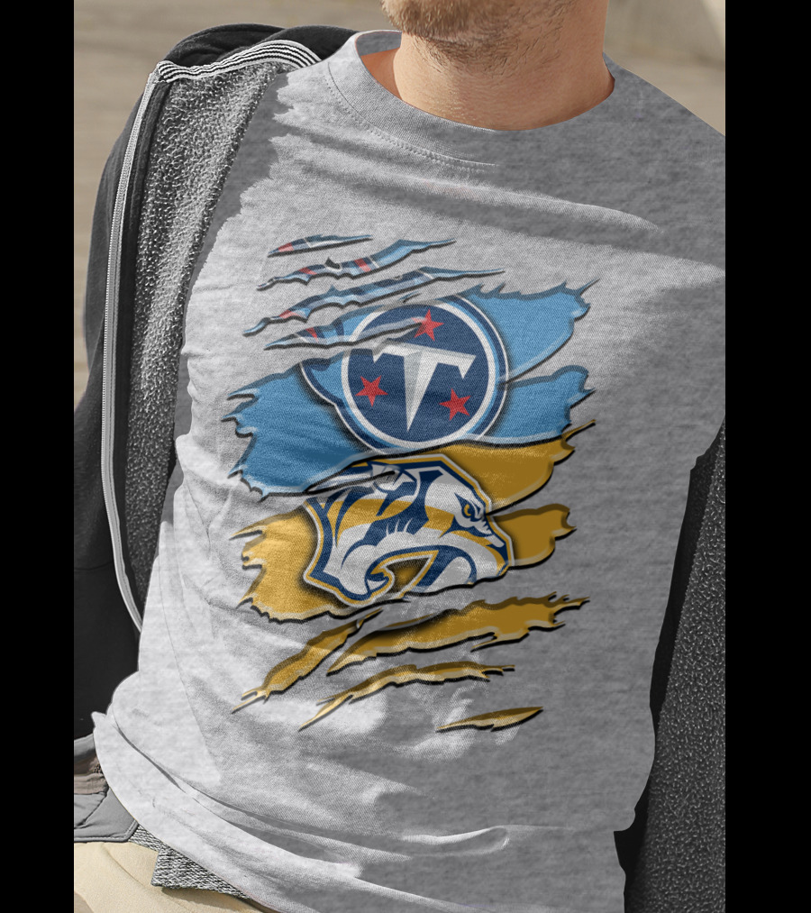 Tennessee Titans Nashville Predators Rah 130 T-Shirt