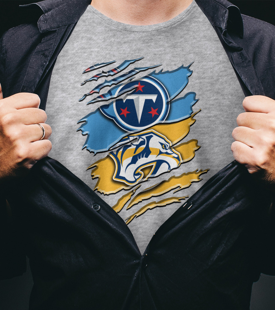 Tennessee Titans Nashville Predators Rah 130 T-Shirt