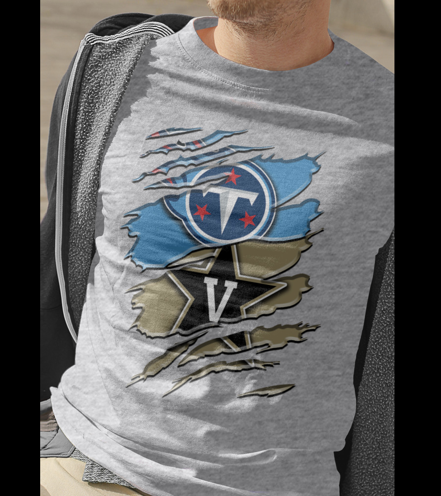 Tennessee Titans Vanderbilt Commodores Rah 132 T-Shirt