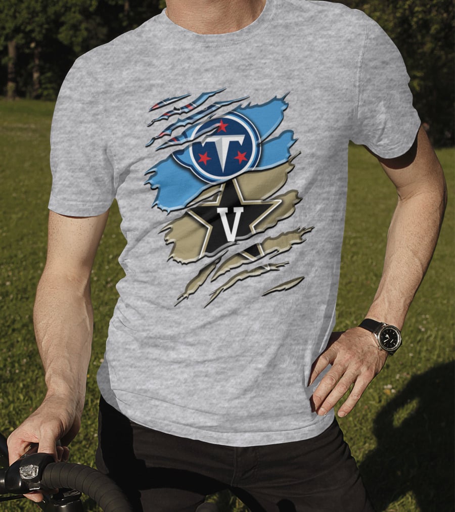 Tennessee Titans Vanderbilt Commodores Rah 132 T-Shirt