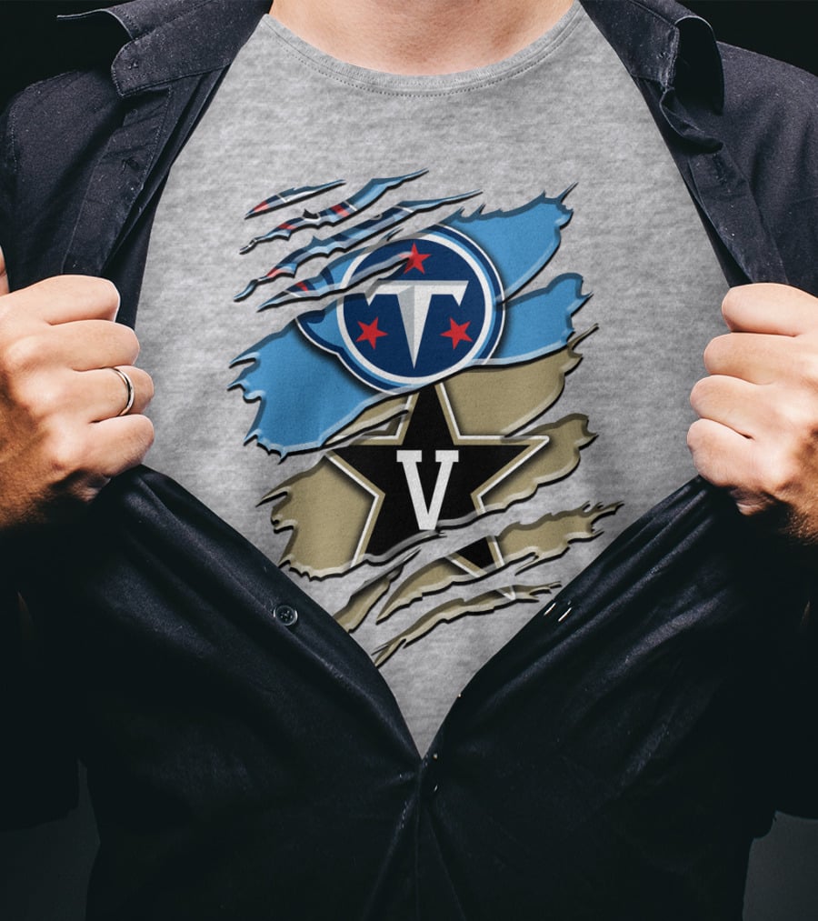 Tennessee Titans Vanderbilt Commodores Rah 132 T-Shirt