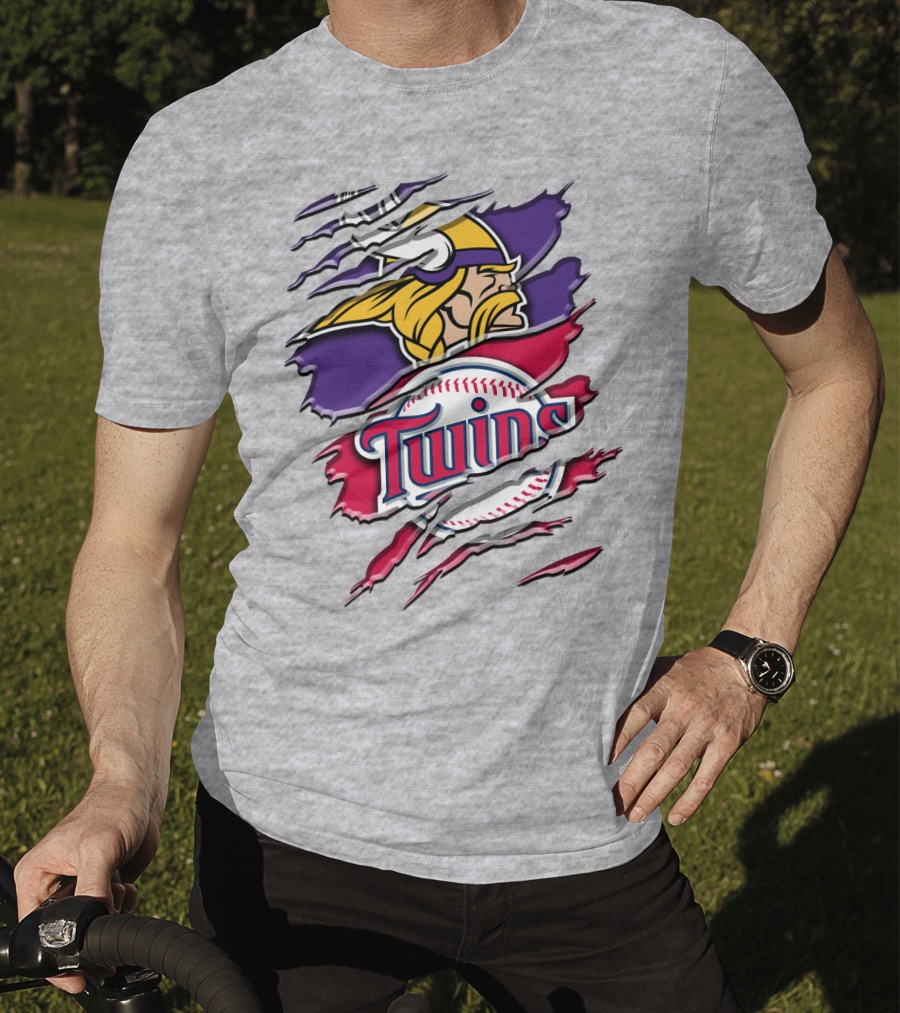 Minnesota Vikings Minnesota Twins Crossover Rah 135 T-Shirt