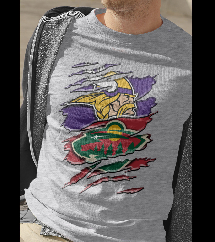 Minnesota Vikings Wild Crossover T-Shirt