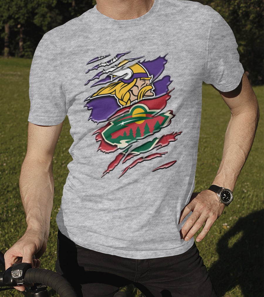 Minnesota Vikings Wild Crossover T-Shirt
