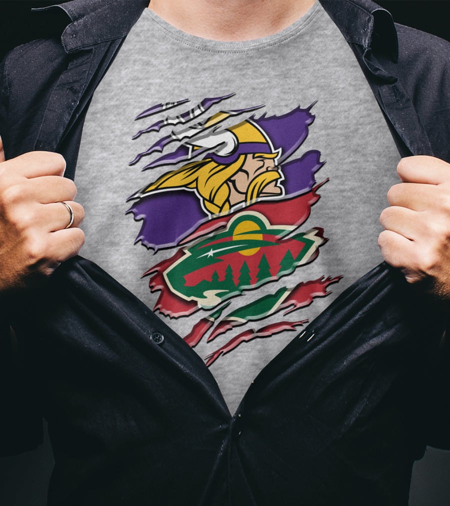 Minnesota Vikings Wild Crossover T-Shirt