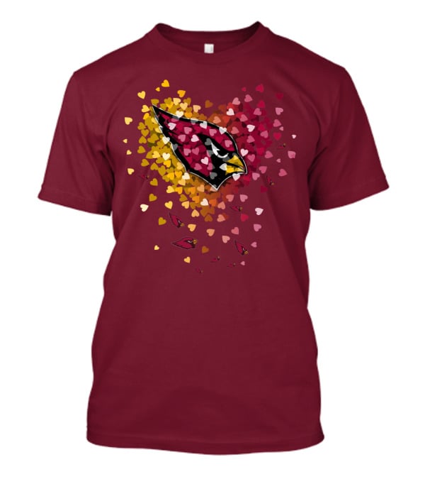 Arizona Cardinals Heart Symbol Burst T-Shirt