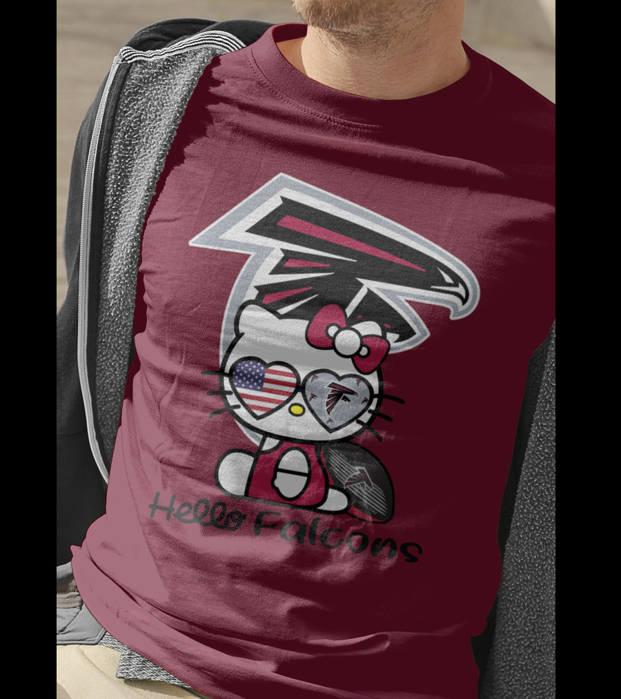 Hello Falcons Atlanta Football Team T-Shirt
