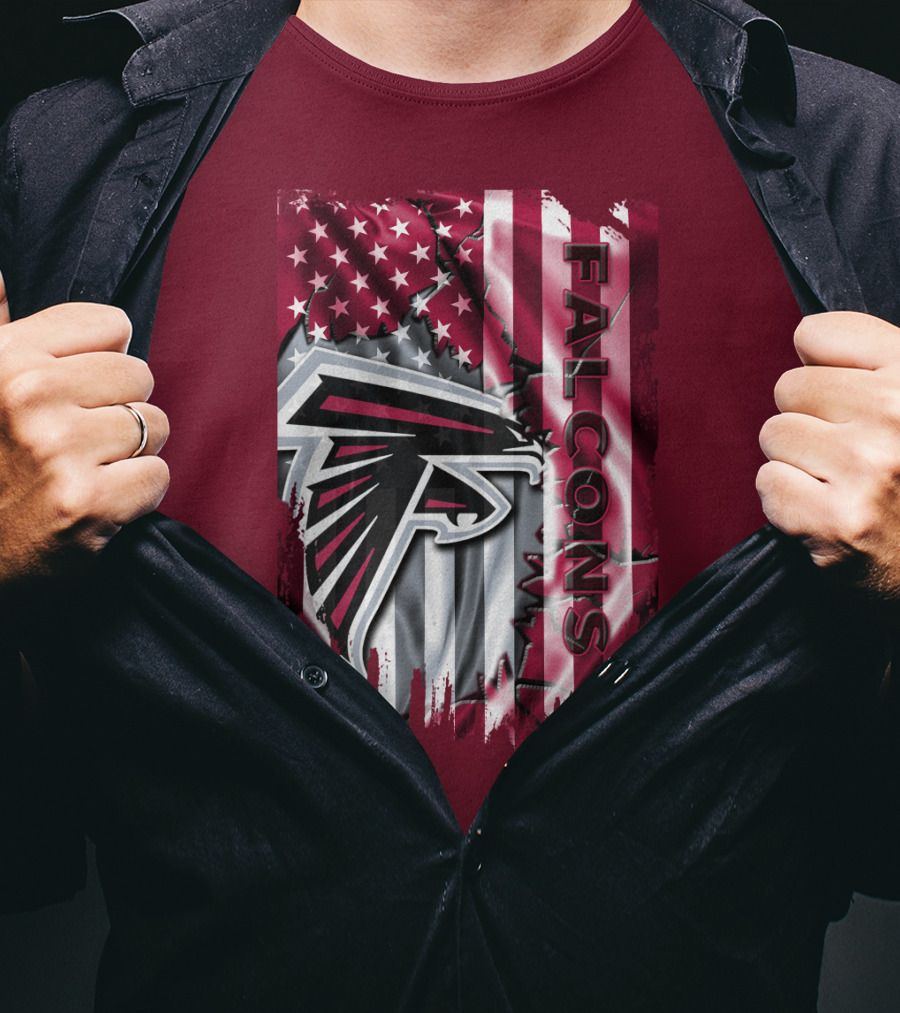 Falcons American Flag Atlanta Falcons T-Shirt