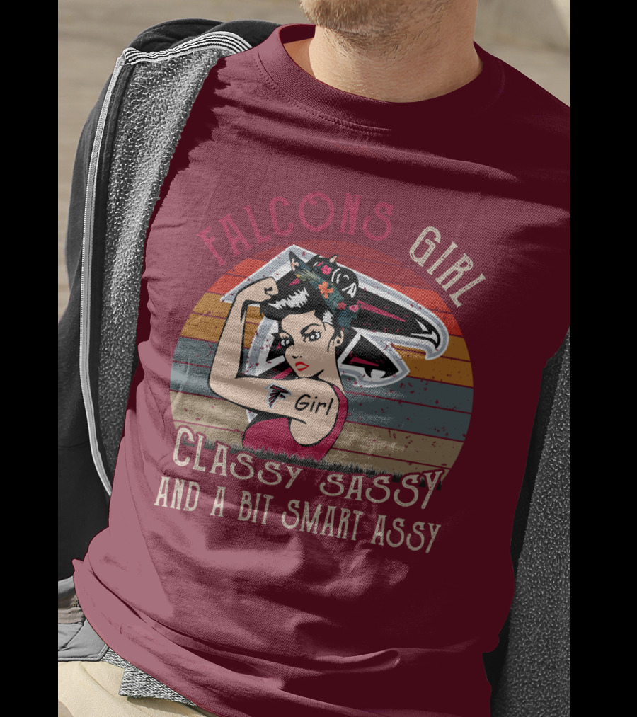 Falcons Girl Classy Sassy And A Bit Smart Assy T-Shirt