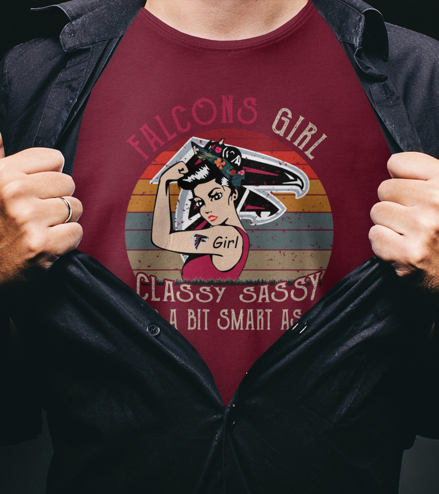 Falcons Girl Classy Sassy And A Bit Smart Assy T-Shirt