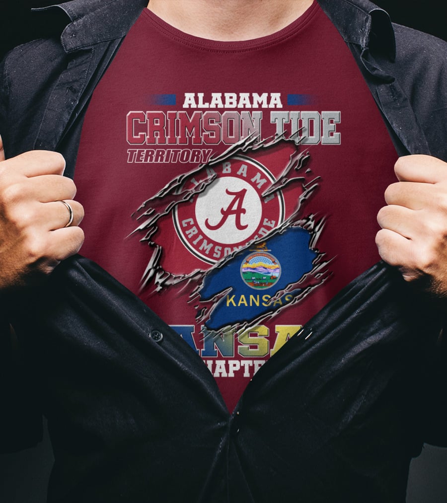 Alabama Crimson Tide Territory Kansas Chapter T-Shirt