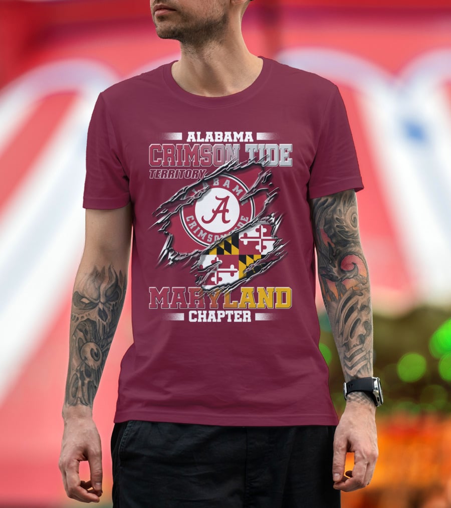 Alabama Crimson Tide Territory Maryland Chapter T-Shirt