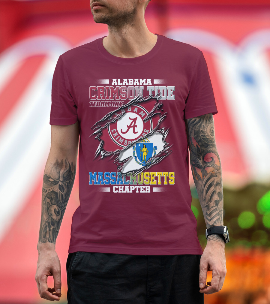Alabama Crimson Tide Territory Massachusetts Chapter T-Shirt