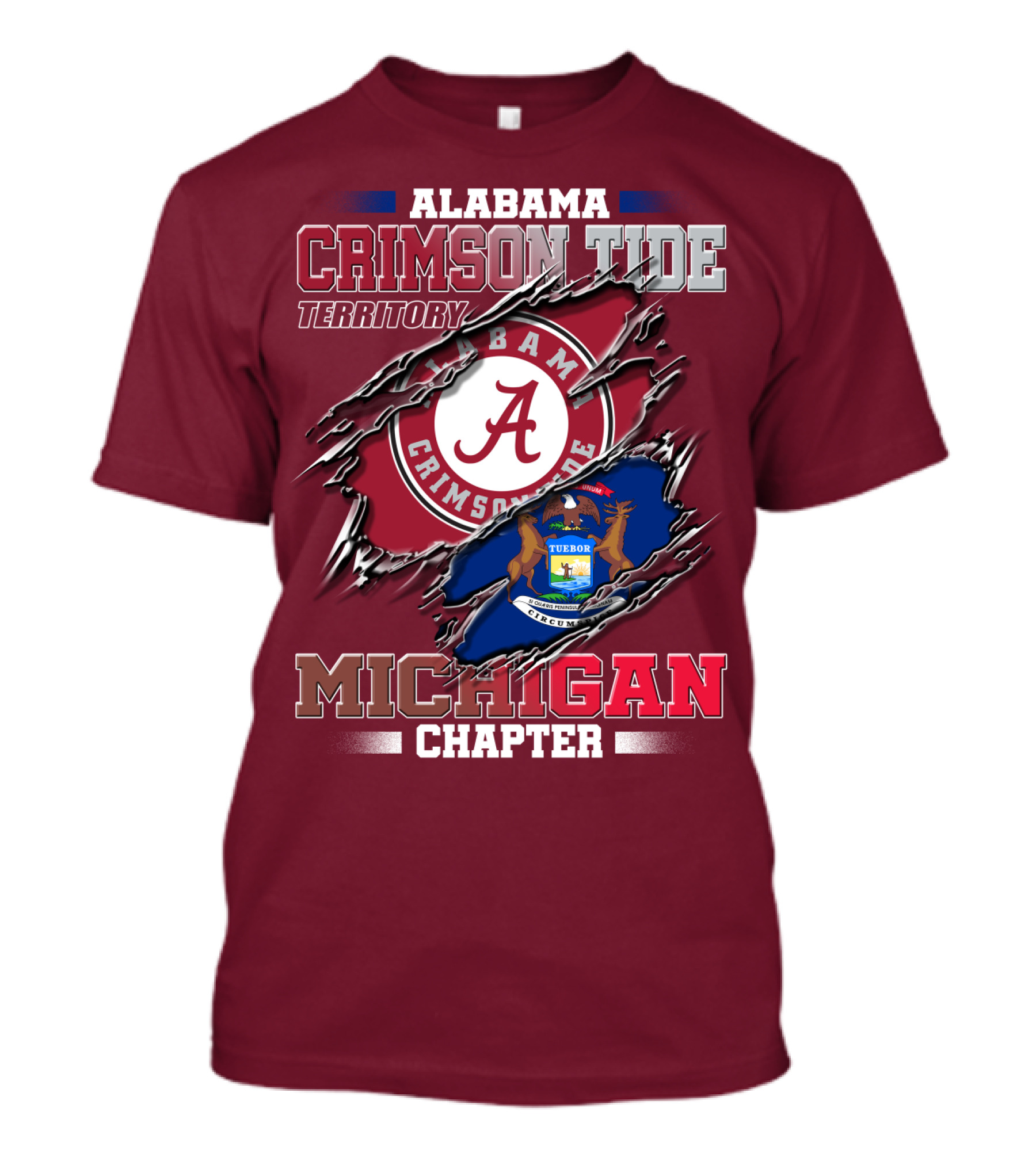 Alabama Crimson Tide Territory Michigan Chapter T-Shirt