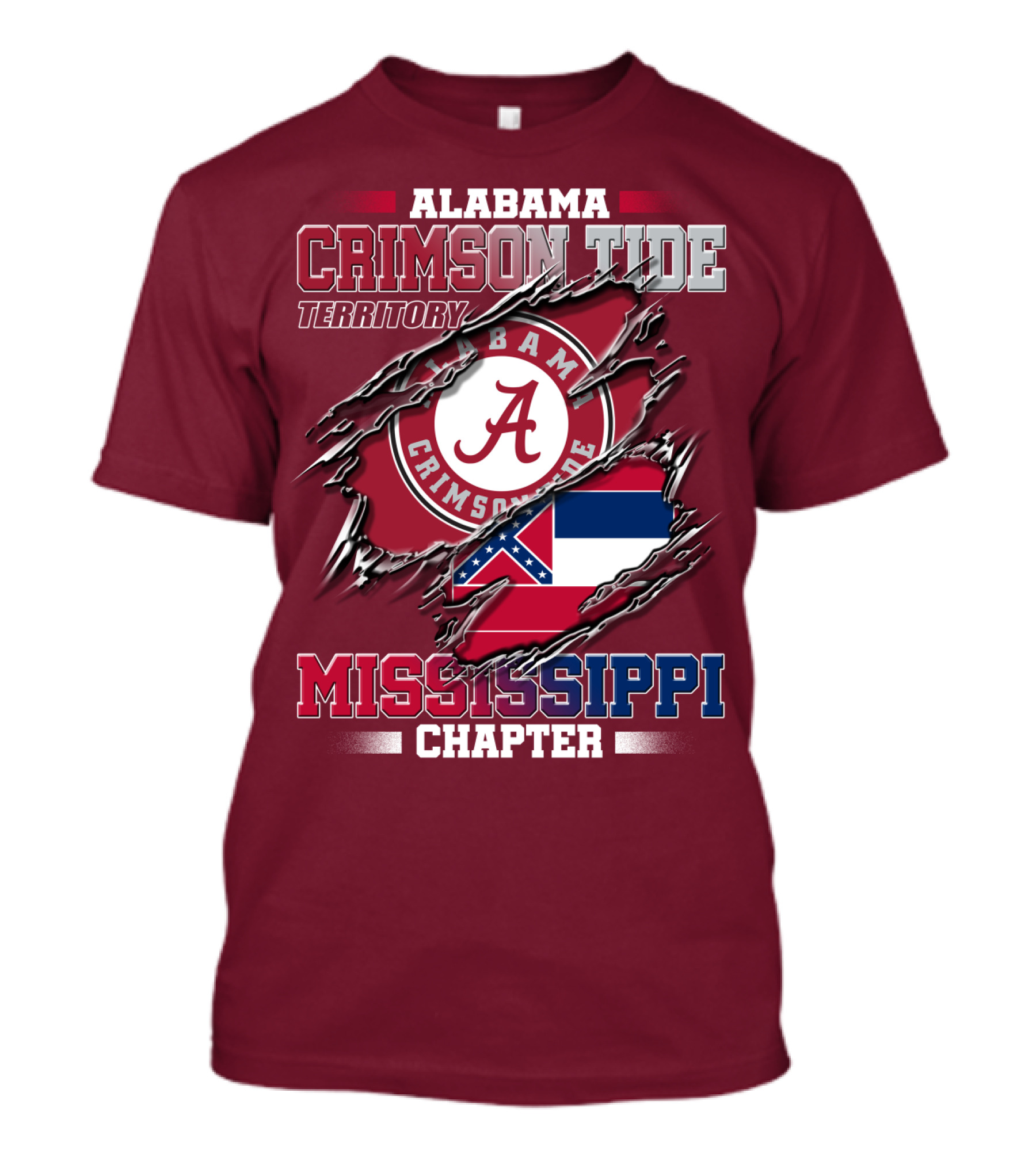 Alabama Crimson Tide Territory Mississippi Chapter T-Shirt