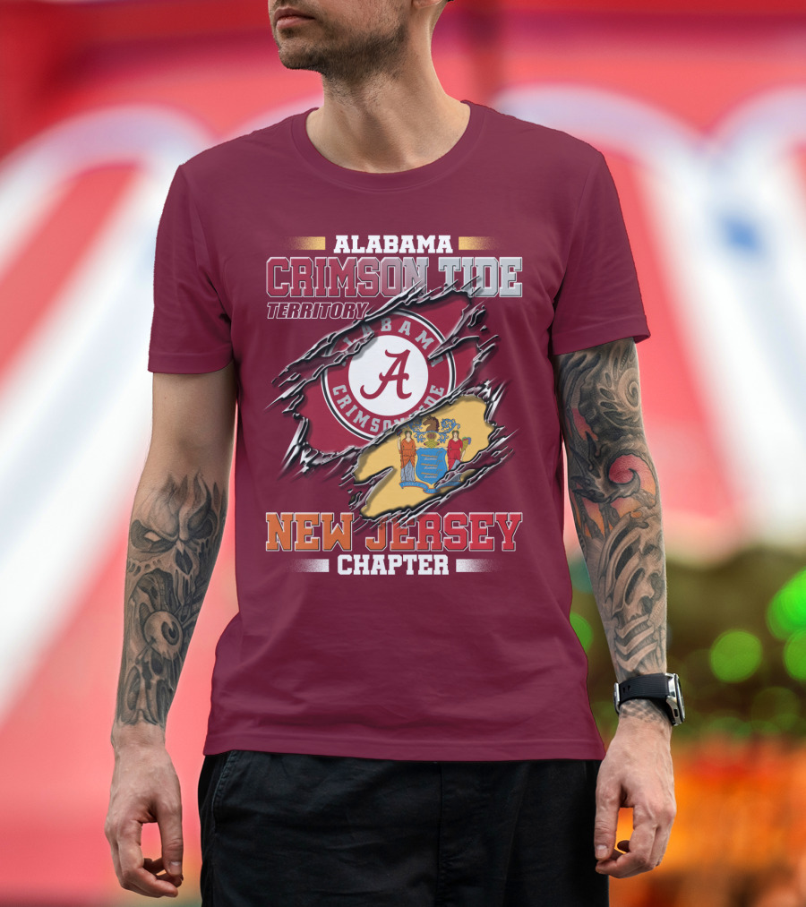 Alabama Crimson Tide Territory New Jersey Chapter T-Shirt